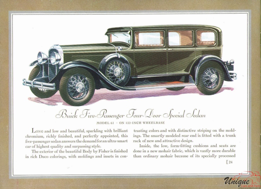 1930 Buick Prestige Brochure Page 27